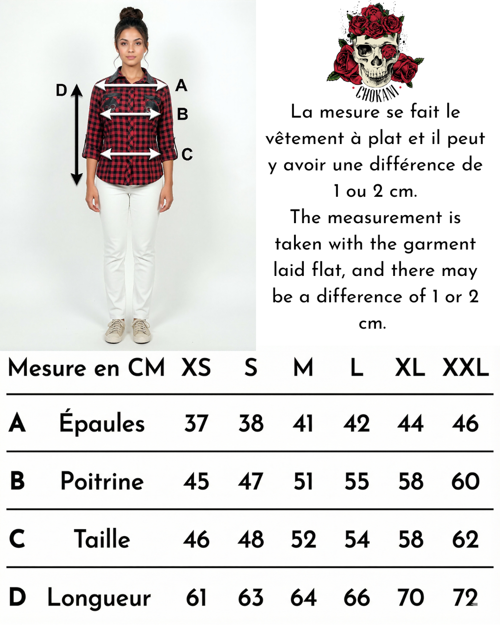 Chemise bûcheron à carreaux