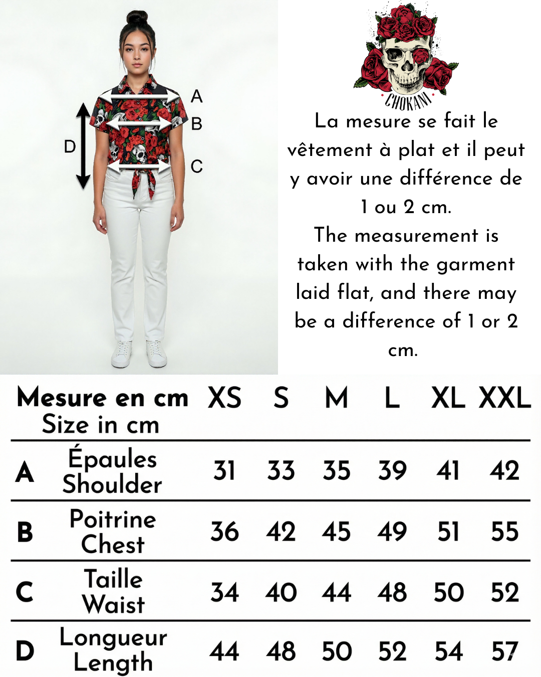 Chemisier cowgirl rock rouge
