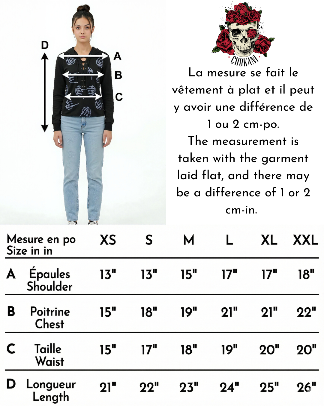 Sweat noir motifs squelette