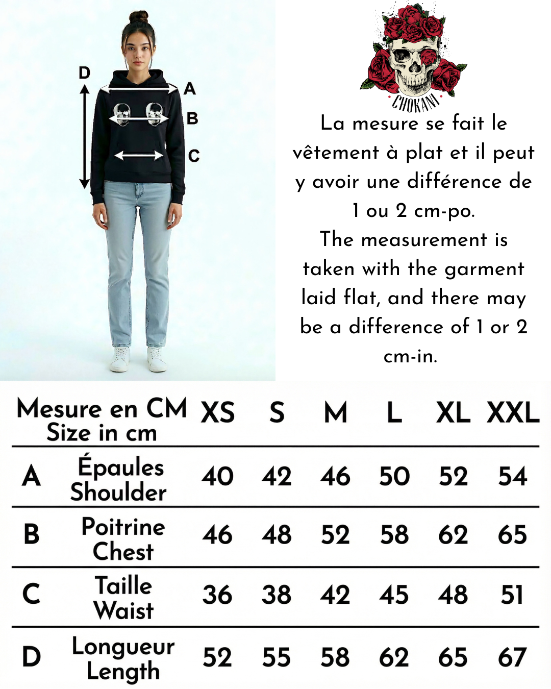 Hoodie Gothic Chic Noir