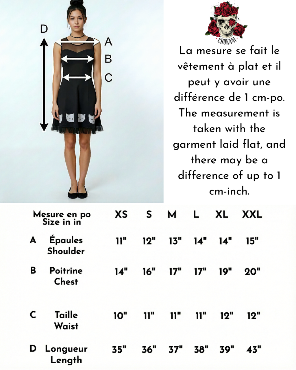 Robe femme avec chats imprimés