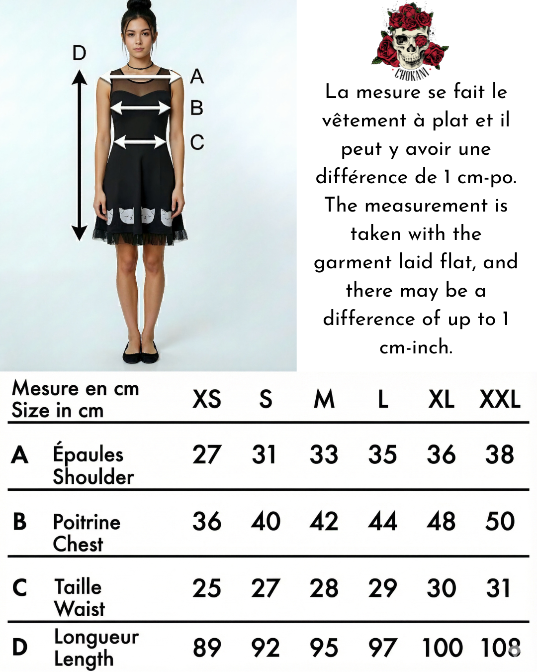 Robe femme avec chats imprimés