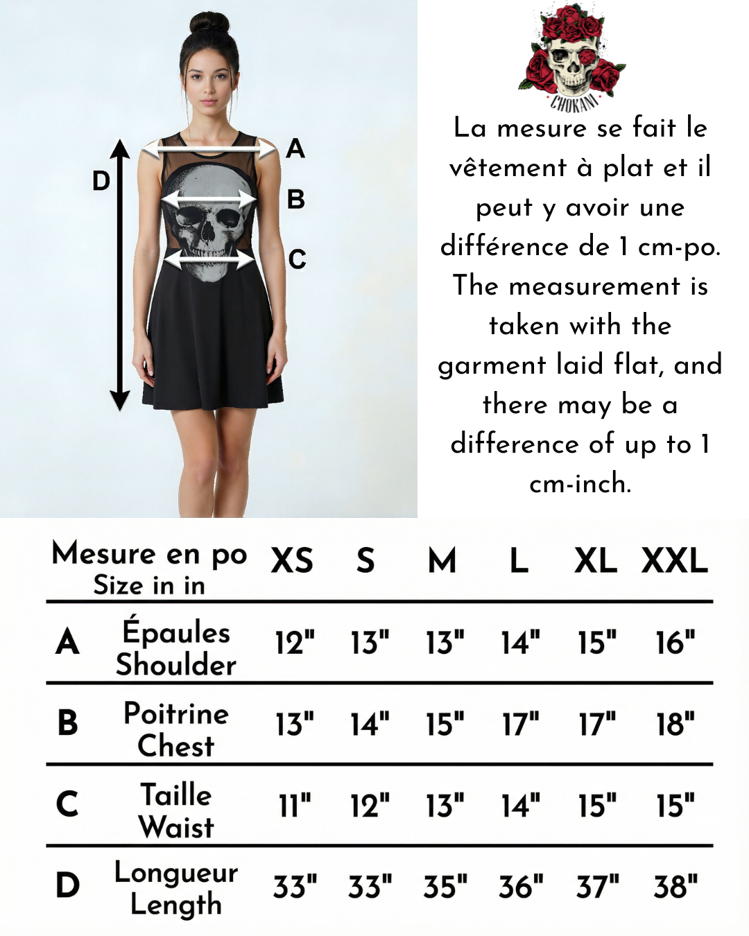 Robe mesh filet avec crâne