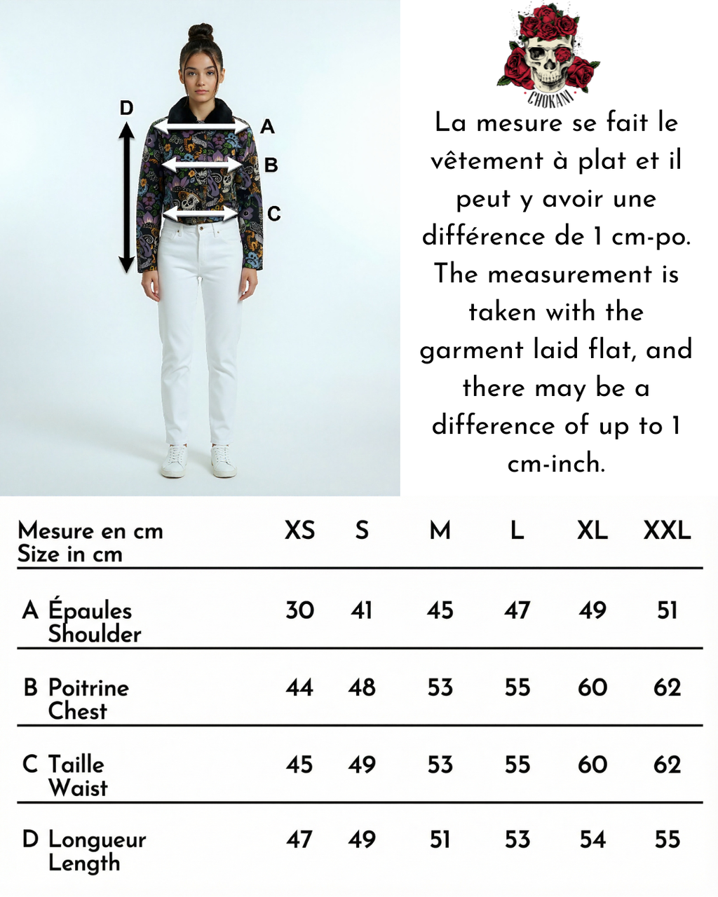 Short Calavera Floral Jacket