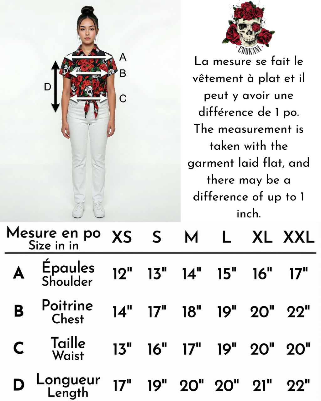 Chemisier cowgirl rock rouge