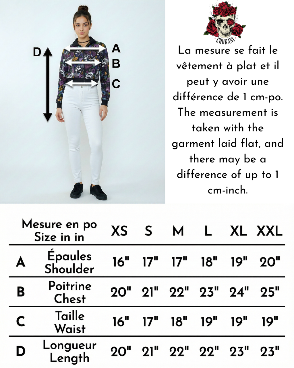 Blouson femme skull coloré