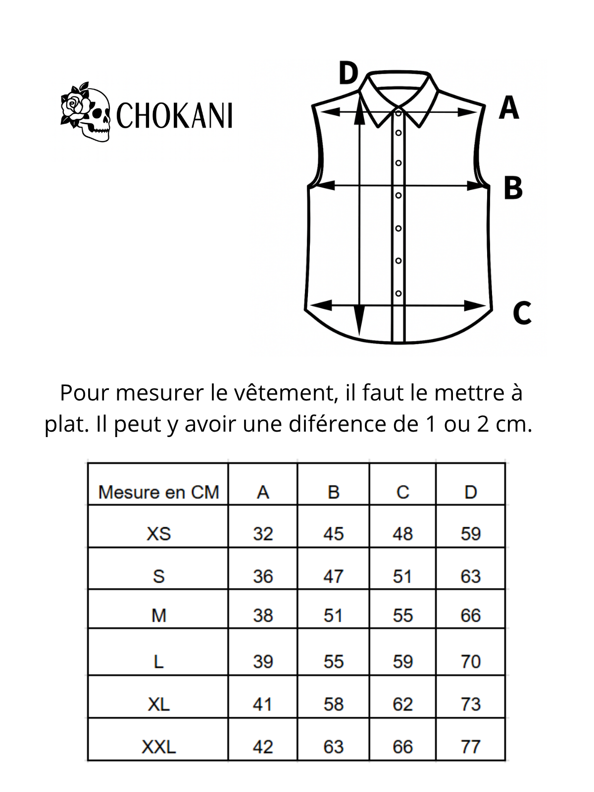 Top sans manches alternatif Skull & paisley