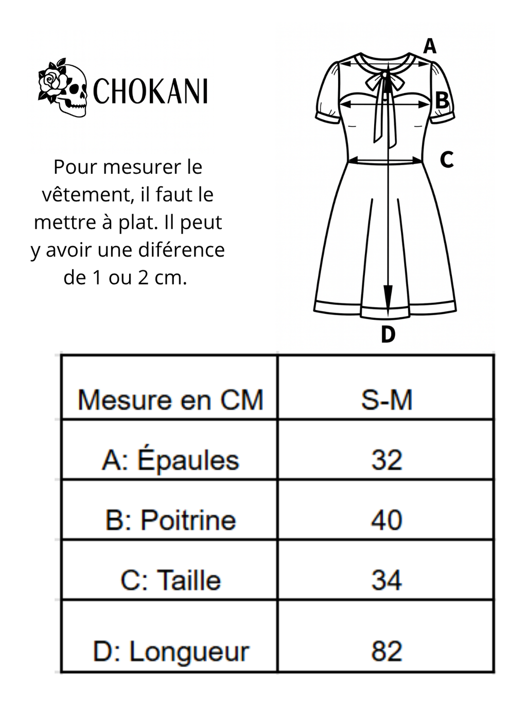 Robe goth chic femme