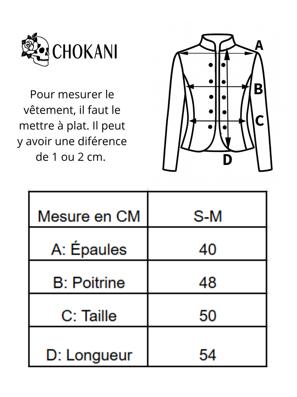 Veste skull colorée – Mode alternative chic