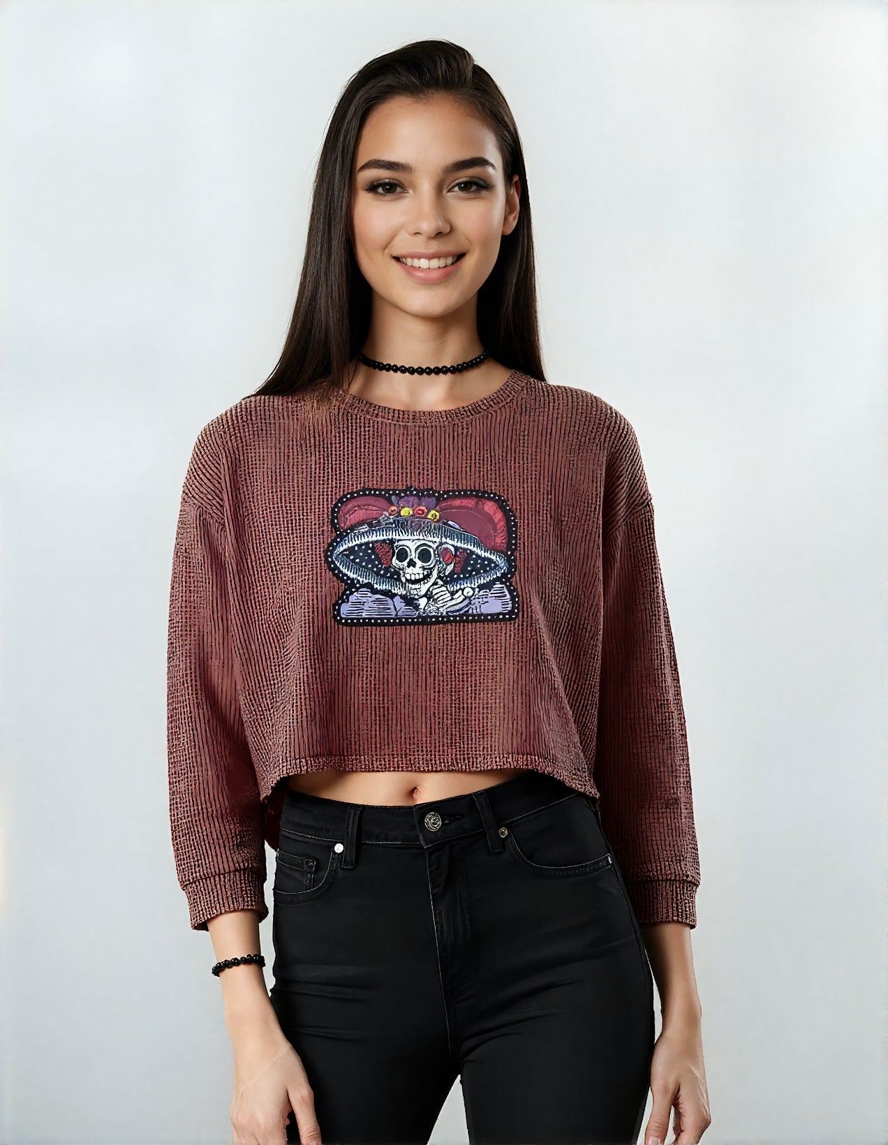 Haut court Catrina Día de los Muertos