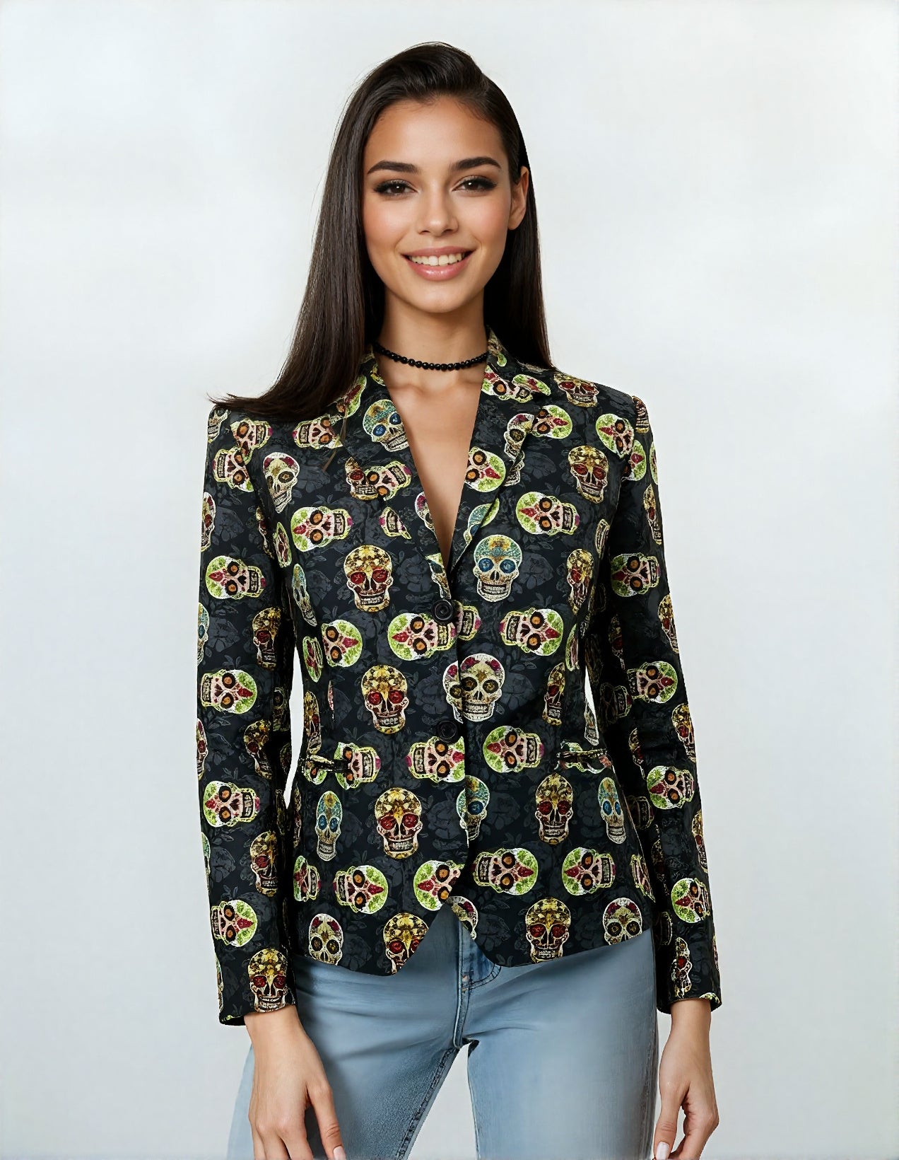 Blazer crânes mexicains