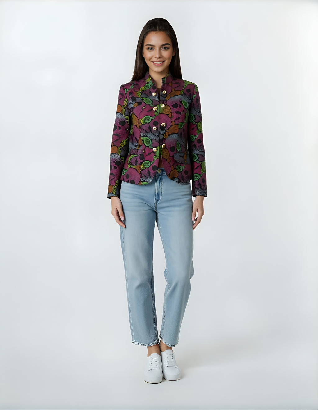 Veste skull colorée – Mode alternative chic