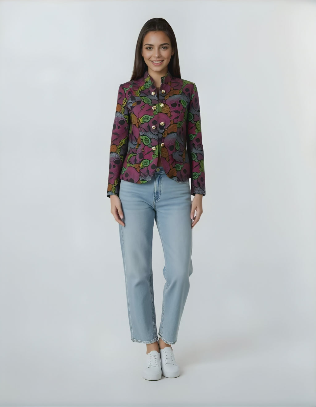 Veste skull colorée – Mode alternative chic