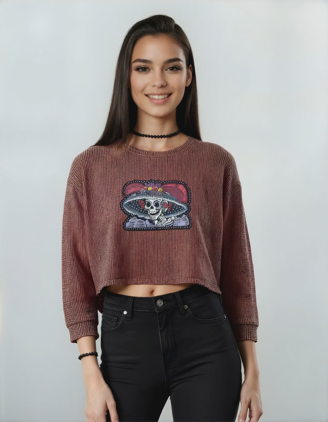 Haut court Catrina Día de los Muertos