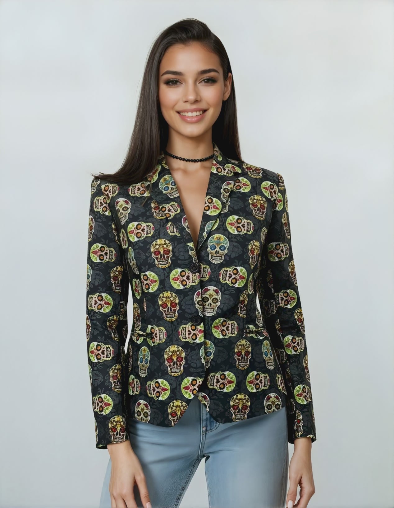 Blazer crânes mexicains